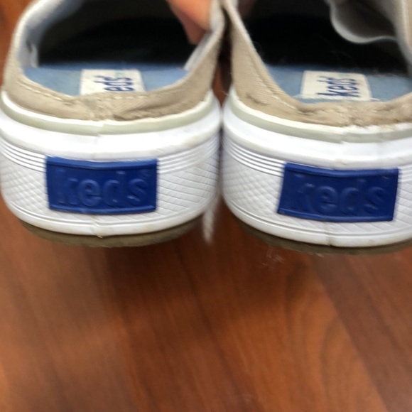 Keds Canvas Slip On Mule Skimmer Sneakers Size 5.5 Beige White - Picture 5 of 10